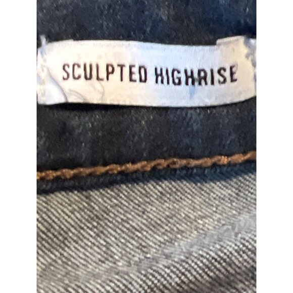 William Rast Junior Sculpted High Rise Skinny Jeans Size 28 Dark Wash Frayed Hem - Picture 3 of 9